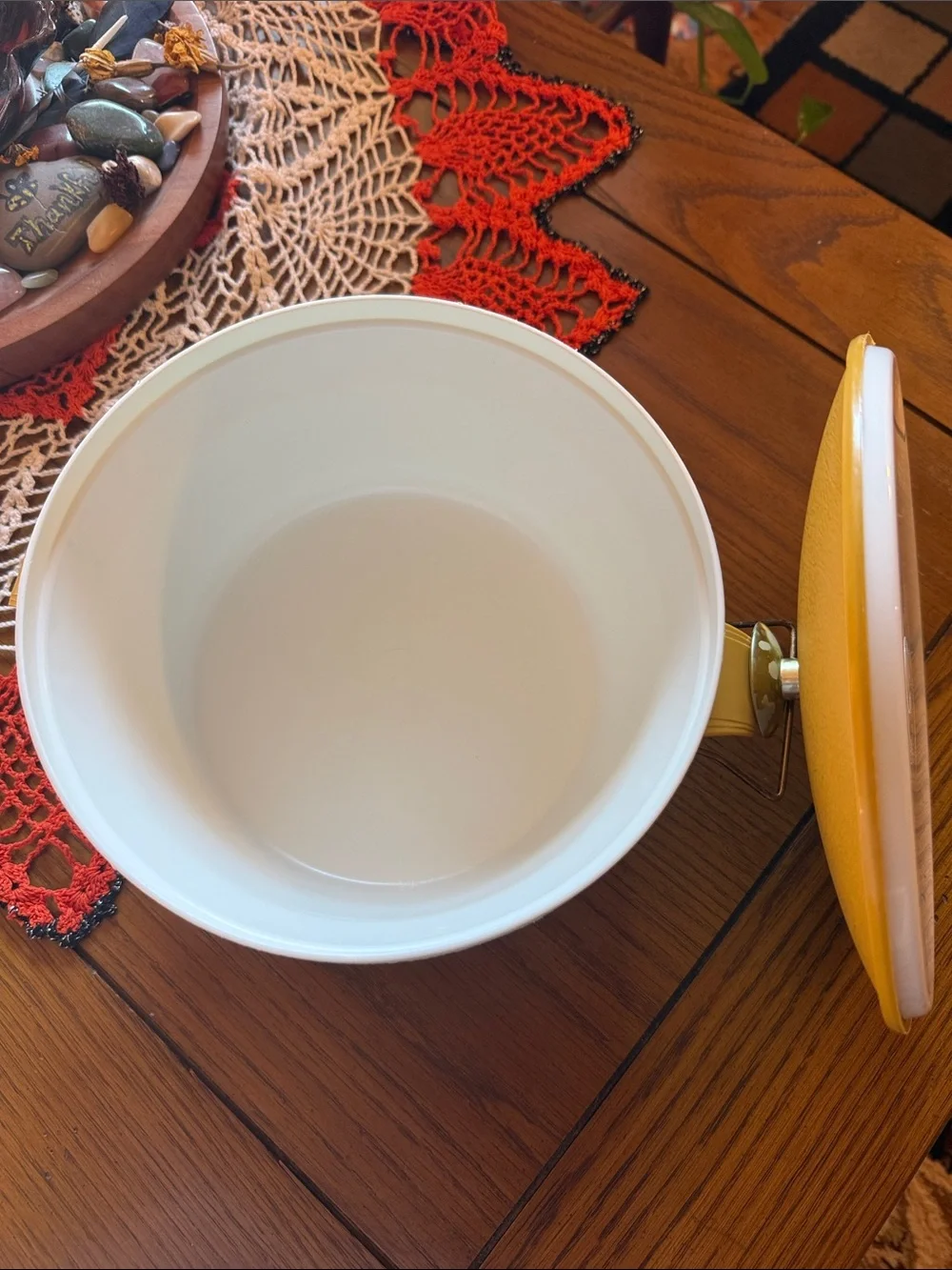 Vintage Sunfrost Therm-O-Ware Mustard Yellow Insulated Ice Bucket MCM